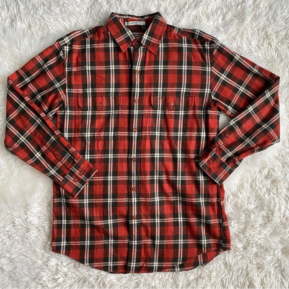 Orvis Men’s Thick 100% Cotton Flannel Shirt, size M
